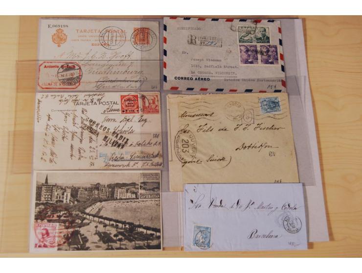 1860/1960 (ca.), über 250 Briefe, Karten und GSK mit Schwerpunkt Frankaturen vor 1900, danach u.a. auch mit Auslandspost, Luf
