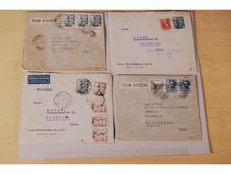 1860/1960 (ca.), über 250 Briefe, Karten und GSK mit Schwerpunkt Frankaturen vor 1900, danach u.a. auch mit Auslandspost, Luf