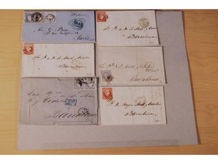 1860/1960 (ca.), über 250 Briefe, Karten und GSK mit Schwerpunkt Frankaturen vor 1900, danach u.a. auch mit Auslandspost, Luf