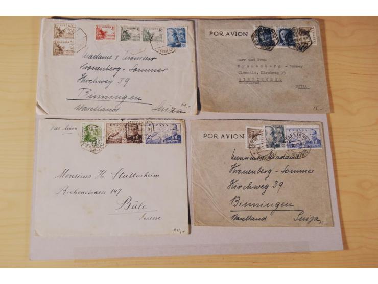 1860/1960 (ca.), über 250 Briefe, Karten und GSK mit Schwerpunkt Frankaturen vor 1900, danach u.a. auch mit Auslandspost, Luf