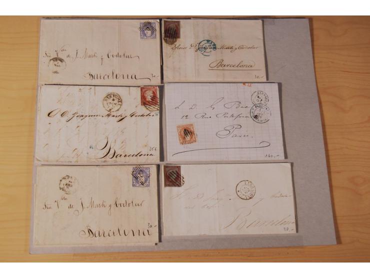 1860/1960 (ca.), über 250 Briefe, Karten und GSK mit Schwerpunkt Frankaturen vor 1900, danach u.a. auch mit Auslandspost, Luf