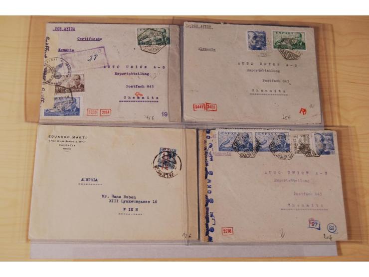 1860/1960 (ca.), über 250 Briefe, Karten und GSK mit Schwerpunkt Frankaturen vor 1900, danach u.a. auch mit Auslandspost, Luf