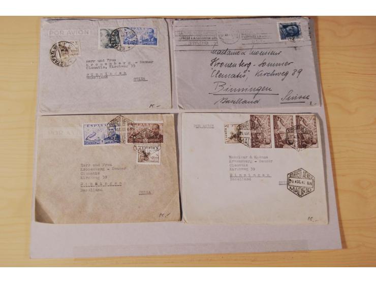 1860/1960 (ca.), über 250 Briefe, Karten und GSK mit Schwerpunkt Frankaturen vor 1900, danach u.a. auch mit Auslandspost, Luf