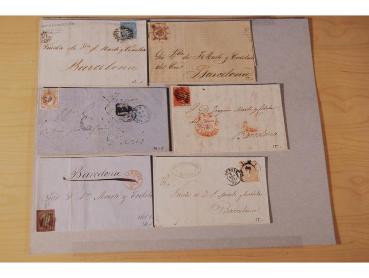 1860/1960 (ca.), über 250 Briefe, Karten und GSK mit Schwerpunkt Frankaturen vor 1900, danach u.a. auch mit Auslandspost, Luf