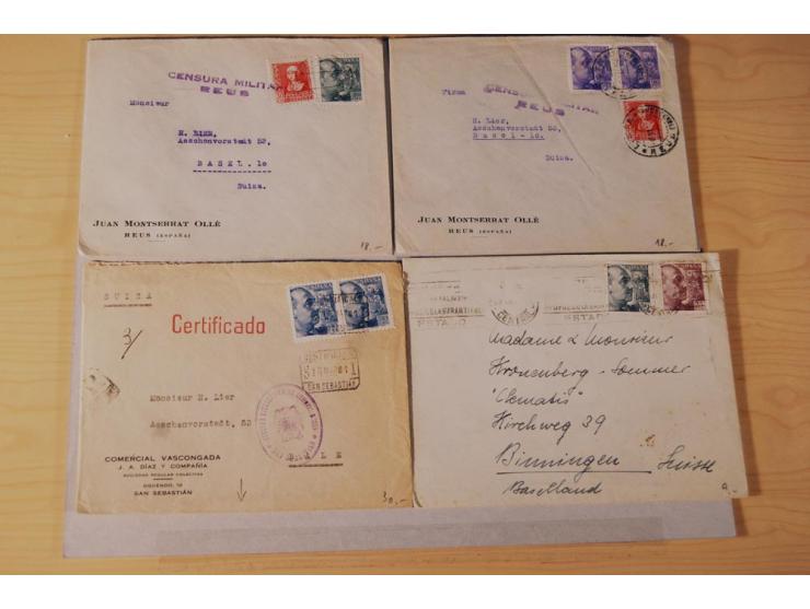 1860/1960 (ca.), über 250 Briefe, Karten und GSK mit Schwerpunkt Frankaturen vor 1900, danach u.a. auch mit Auslandspost, Luf