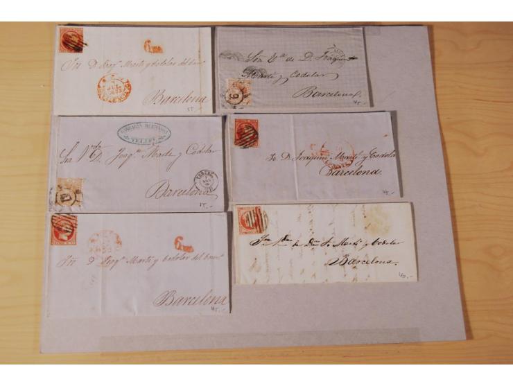 1860/1960 (ca.), über 250 Briefe, Karten und GSK mit Schwerpunkt Frankaturen vor 1900, danach u.a. auch mit Auslandspost, Luf