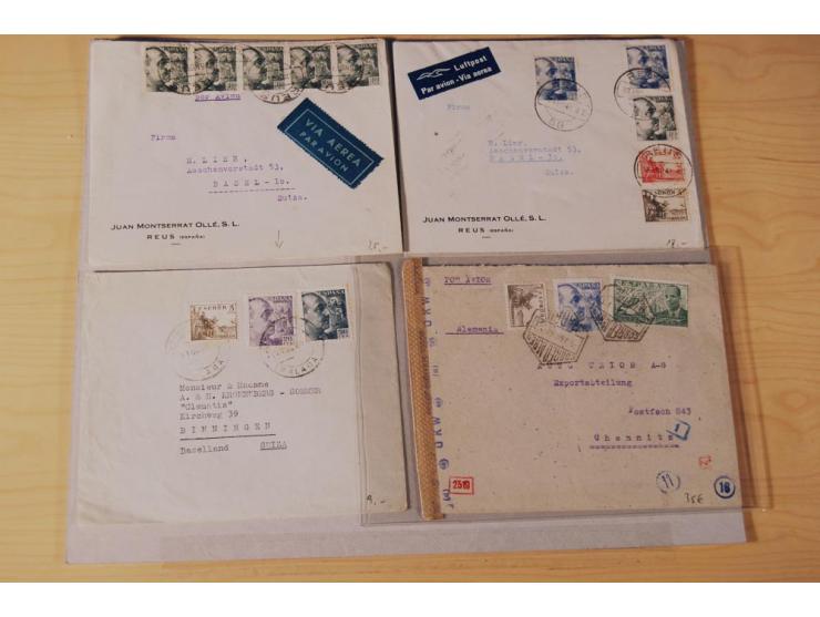 1860/1960 (ca.), über 250 Briefe, Karten und GSK mit Schwerpunkt Frankaturen vor 1900, danach u.a. auch mit Auslandspost, Luf