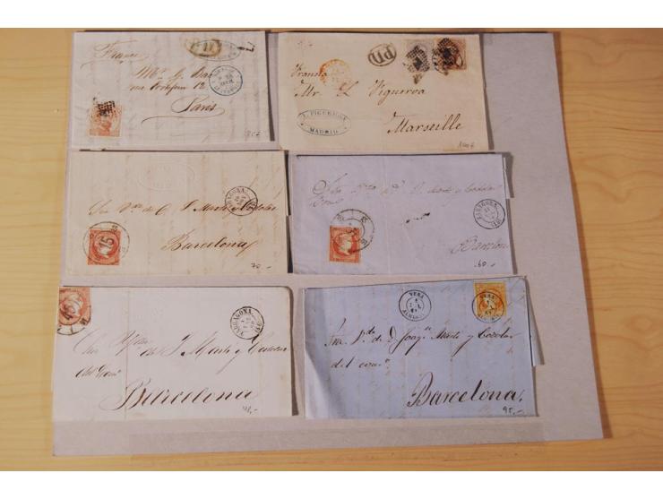 1860/1960 (ca.), über 250 Briefe, Karten und GSK mit Schwerpunkt Frankaturen vor 1900, danach u.a. auch mit Auslandspost, Luf