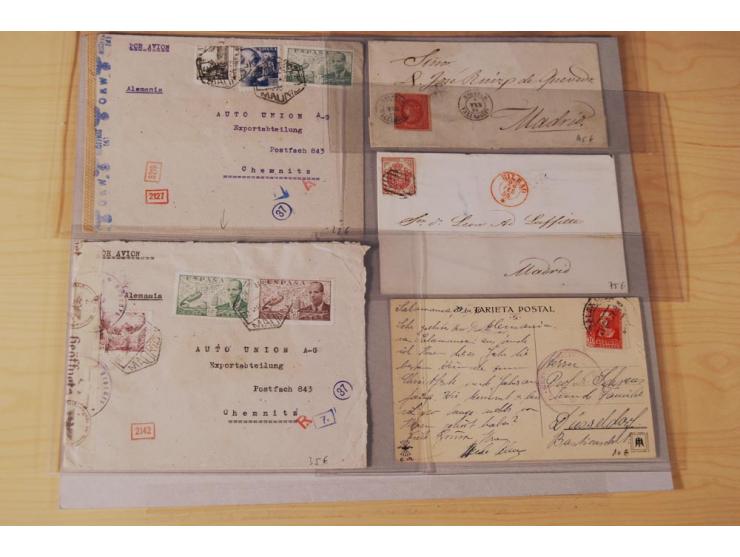 1860/1960 (ca.), über 250 Briefe, Karten und GSK mit Schwerpunkt Frankaturen vor 1900, danach u.a. auch mit Auslandspost, Luf