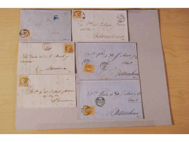 1860/1960 (ca.), über 250 Briefe, Karten und GSK mit Schwerpunkt Frankaturen vor 1900, danach u.a. auch mit Auslandspost, Luf