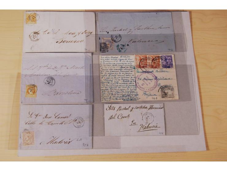 1860/1960 (ca.), über 250 Briefe, Karten und GSK mit Schwerpunkt Frankaturen vor 1900, danach u.a. auch mit Auslandspost, Luf