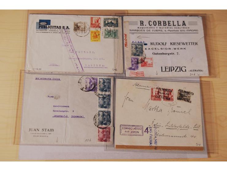 1860/1960 (ca.), über 250 Briefe, Karten und GSK mit Schwerpunkt Frankaturen vor 1900, danach u.a. auch mit Auslandspost, Luf