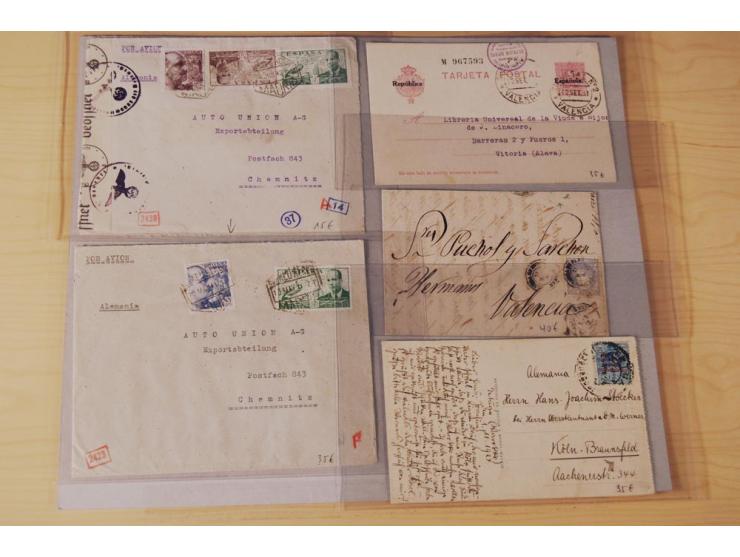 1860/1960 (ca.), über 250 Briefe, Karten und GSK mit Schwerpunkt Frankaturen vor 1900, danach u.a. auch mit Auslandspost, Luf