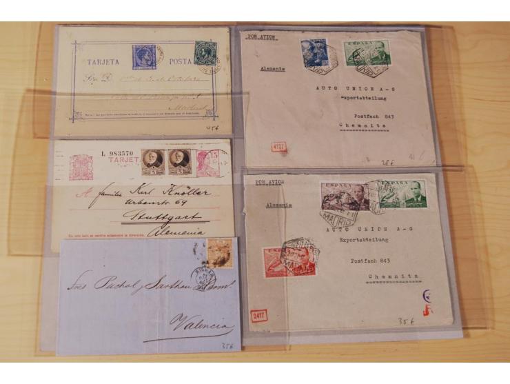 1860/1960 (ca.), über 250 Briefe, Karten und GSK mit Schwerpunkt Frankaturen vor 1900, danach u.a. auch mit Auslandspost, Luf