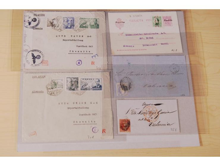 1860/1960 (ca.), über 250 Briefe, Karten und GSK mit Schwerpunkt Frankaturen vor 1900, danach u.a. auch mit Auslandspost, Luf
