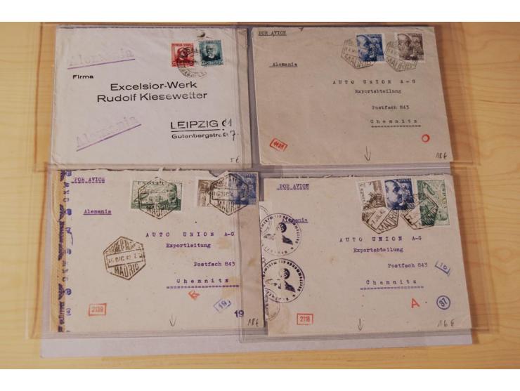 1860/1960 (ca.), über 250 Briefe, Karten und GSK mit Schwerpunkt Frankaturen vor 1900, danach u.a. auch mit Auslandspost, Luf