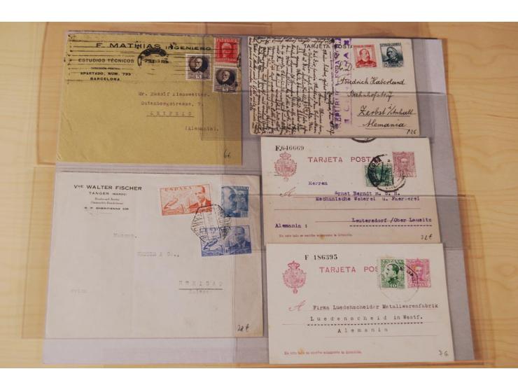 1860/1960 (ca.), über 250 Briefe, Karten und GSK mit Schwerpunkt Frankaturen vor 1900, danach u.a. auch mit Auslandspost, Luf