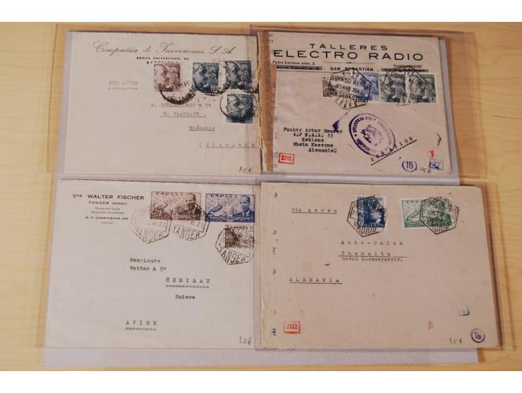 1860/1960 (ca.), über 250 Briefe, Karten und GSK mit Schwerpunkt Frankaturen vor 1900, danach u.a. auch mit Auslandspost, Luf