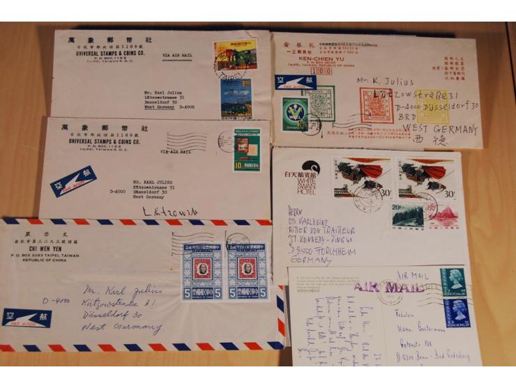 1949/99 (ca.), ungebrauchte, postfrische und gestempelte Zusammenstellung mit etwas Gebieten und  Taiwan sowie ca. 170 Briefe