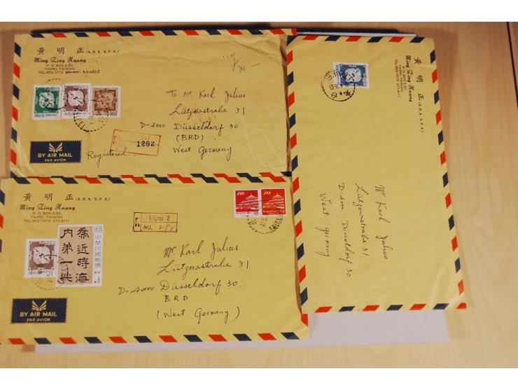 1949/99 (ca.), ungebrauchte, postfrische und gestempelte Zusammenstellung mit etwas Gebieten und  Taiwan sowie ca. 170 Briefe
