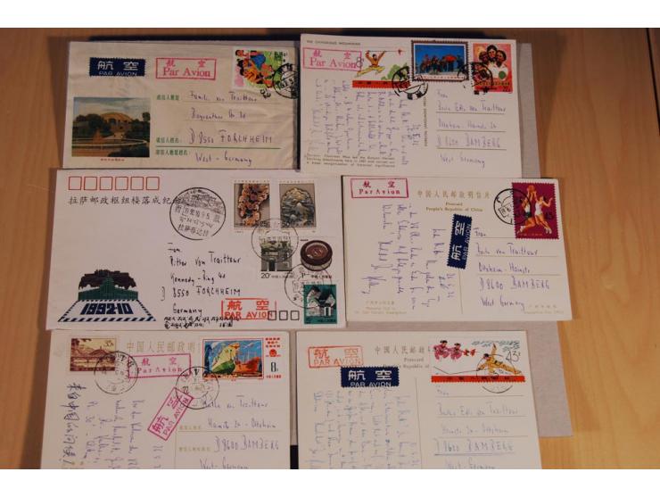 1949/99 (ca.), ungebrauchte, postfrische und gestempelte Zusammenstellung mit etwas Gebieten und  Taiwan sowie ca. 170 Briefe