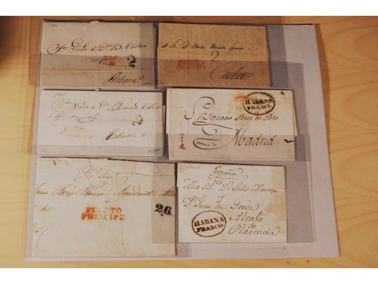 1830/70 (ca.) rund 220 markenlose Briefe, dabei Forwarding-Stempel, Taxstempel und -vermerke etc.