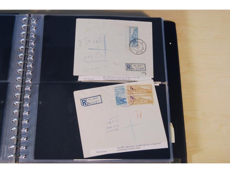 INTERIM: 1948, rd. 380 Belege, teils Blanko-Umschläge, aber auch Bedarfsbelege, dabei Reco und Express mit hochwertigen Frank