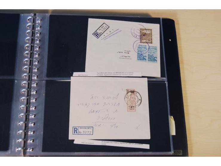 INTERIM: 1948, rd. 380 Belege, teils Blanko-Umschläge, aber auch Bedarfsbelege, dabei Reco und Express mit hochwertigen Frank