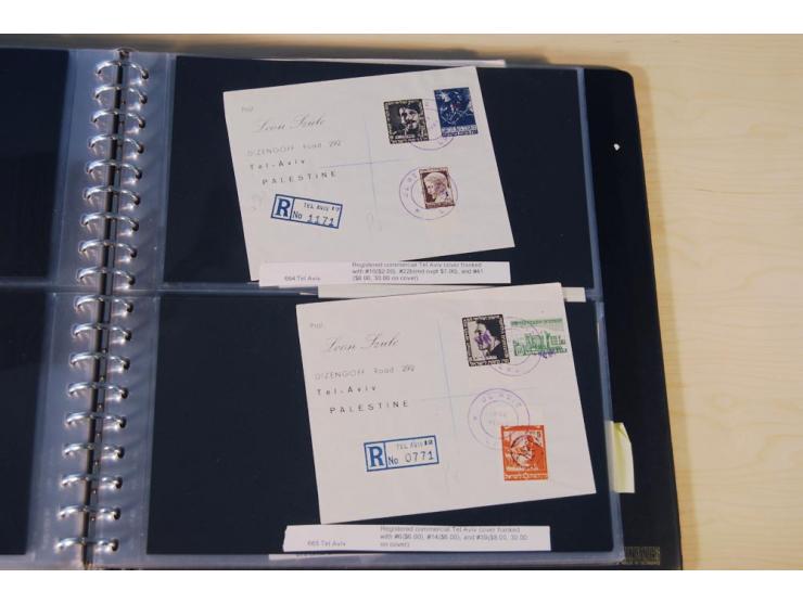 INTERIM: 1948, rd. 380 Belege, teils Blanko-Umschläge, aber auch Bedarfsbelege, dabei Reco und Express mit hochwertigen Frank