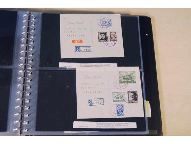 INTERIM: 1948, rd. 380 Belege, teils Blanko-Umschläge, aber auch Bedarfsbelege, dabei Reco und Express mit hochwertigen Frank