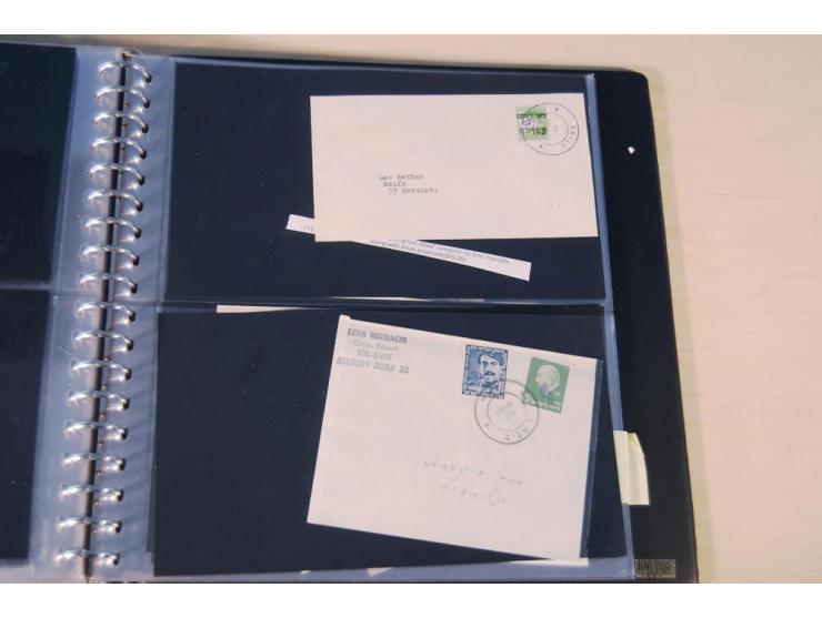 INTERIM: 1948, rd. 380 Belege, teils Blanko-Umschläge, aber auch Bedarfsbelege, dabei Reco und Express mit hochwertigen Frank
