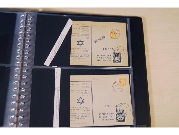 INTERIM: 1948, rd. 380 Belege, teils Blanko-Umschläge, aber auch Bedarfsbelege, dabei Reco und Express mit hochwertigen Frank