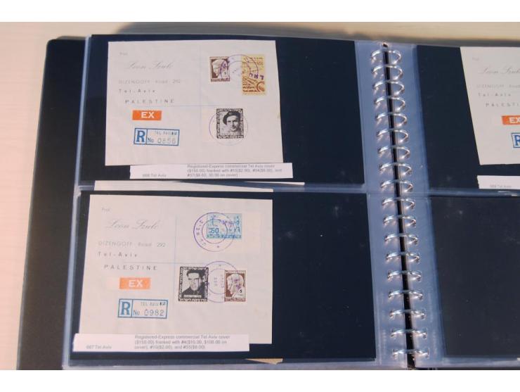 INTERIM: 1948, rd. 380 Belege, teils Blanko-Umschläge, aber auch Bedarfsbelege, dabei Reco und Express mit hochwertigen Frank