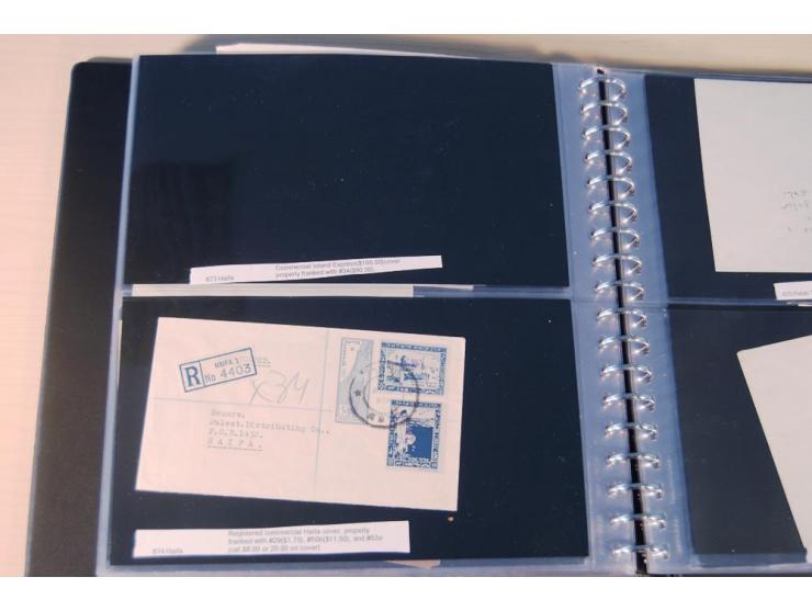 INTERIM: 1948, rd. 380 Belege, teils Blanko-Umschläge, aber auch Bedarfsbelege, dabei Reco und Express mit hochwertigen Frank
