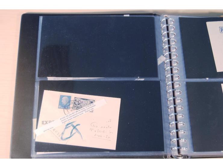 INTERIM: 1948, rd. 380 Belege, teils Blanko-Umschläge, aber auch Bedarfsbelege, dabei Reco und Express mit hochwertigen Frank