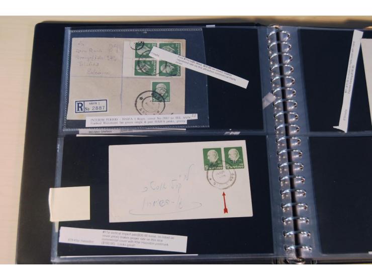 INTERIM: 1948, rd. 380 Belege, teils Blanko-Umschläge, aber auch Bedarfsbelege, dabei Reco und Express mit hochwertigen Frank