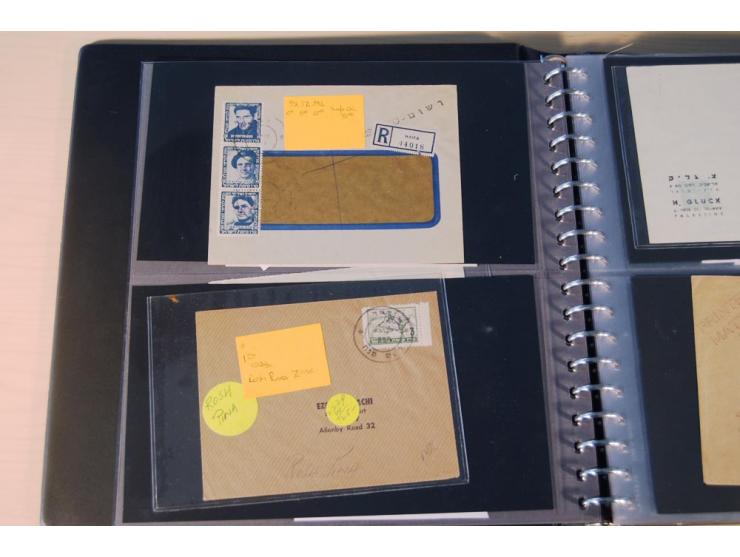 INTERIM: 1948, rd. 380 Belege, teils Blanko-Umschläge, aber auch Bedarfsbelege, dabei Reco und Express mit hochwertigen Frank