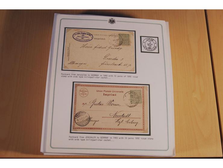 1873/1917 (ca.), Sammlung von rund 260 Briefen, Briefkarten, Karten, Ganzsachen und Ansichtskarten, dabei Telegramme, Reco, M
