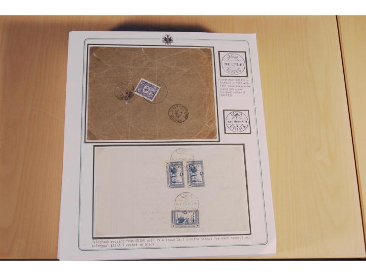 1873/1917 (ca.), Sammlung von rund 260 Briefen, Briefkarten, Karten, Ganzsachen und Ansichtskarten, dabei Telegramme, Reco, M