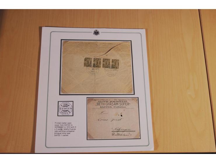 1873/1917 (ca.), Sammlung von rund 260 Briefen, Briefkarten, Karten, Ganzsachen und Ansichtskarten, dabei Telegramme, Reco, M