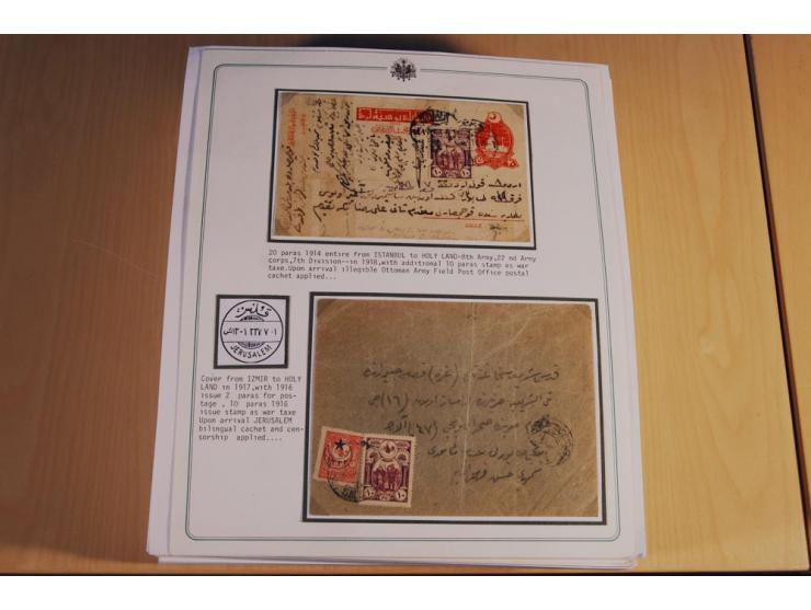 1873/1917 (ca.), Sammlung von rund 260 Briefen, Briefkarten, Karten, Ganzsachen und Ansichtskarten, dabei Telegramme, Reco, M