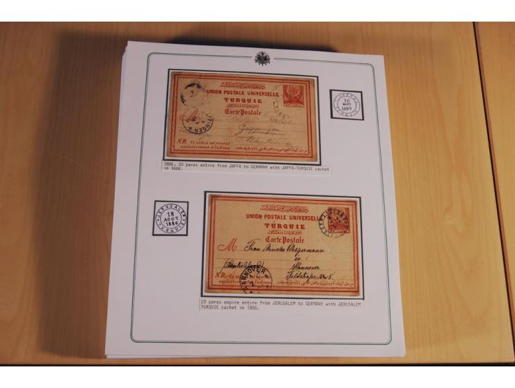 1873/1917 (ca.), Sammlung von rund 260 Briefen, Briefkarten, Karten, Ganzsachen und Ansichtskarten, dabei Telegramme, Reco, M