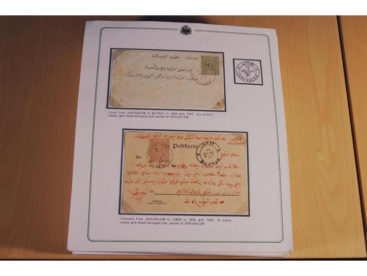 1873/1917 (ca.), Sammlung von rund 260 Briefen, Briefkarten, Karten, Ganzsachen und Ansichtskarten, dabei Telegramme, Reco, M