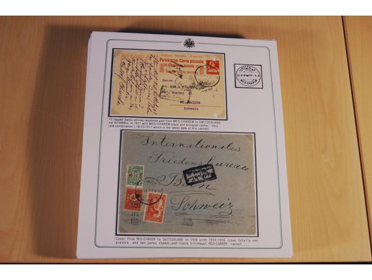 1873/1917 (ca.), Sammlung von rund 260 Briefen, Briefkarten, Karten, Ganzsachen und Ansichtskarten, dabei Telegramme, Reco, M