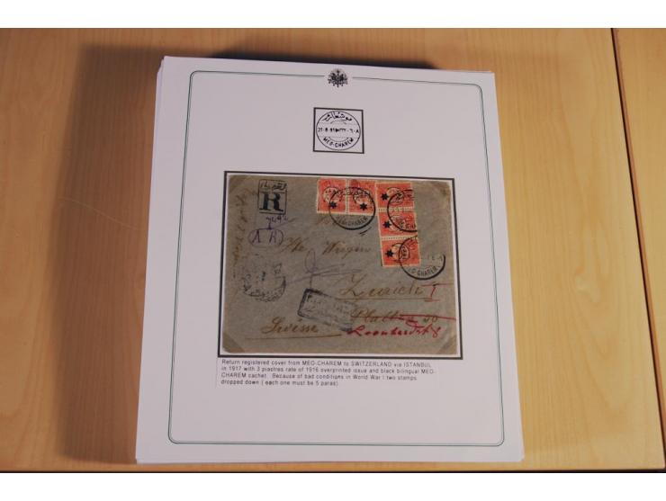 1873/1917 (ca.), Sammlung von rund 260 Briefen, Briefkarten, Karten, Ganzsachen und Ansichtskarten, dabei Telegramme, Reco, M