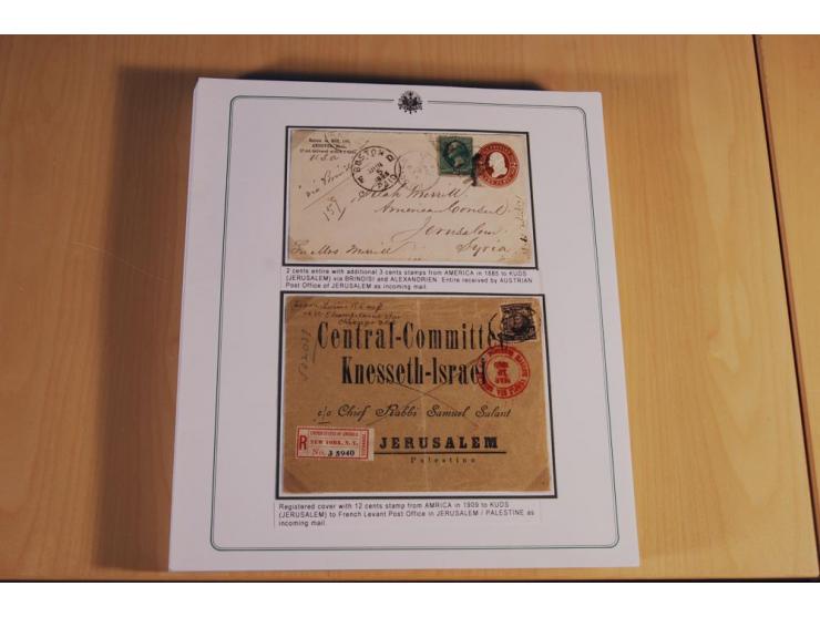 1873/1917 (ca.), Sammlung von rund 260 Briefen, Briefkarten, Karten, Ganzsachen und Ansichtskarten, dabei Telegramme, Reco, M