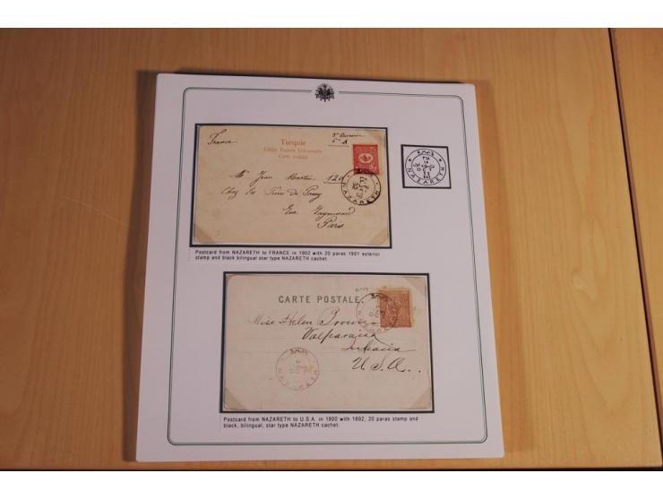 1873/1917 (ca.), Sammlung von rund 260 Briefen, Briefkarten, Karten, Ganzsachen und Ansichtskarten, dabei Telegramme, Reco, M