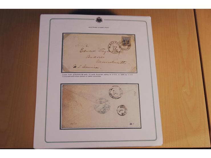 1873/1917 (ca.), Sammlung von rund 260 Briefen, Briefkarten, Karten, Ganzsachen und Ansichtskarten, dabei Telegramme, Reco, M