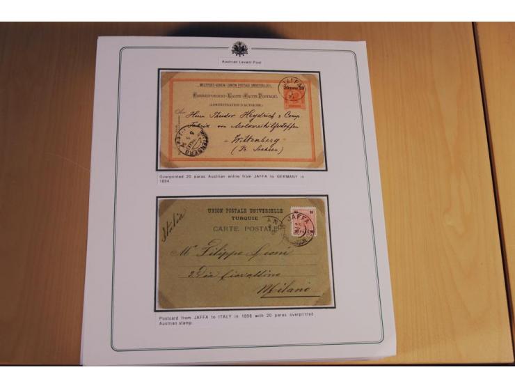 1873/1917 (ca.), Sammlung von rund 260 Briefen, Briefkarten, Karten, Ganzsachen und Ansichtskarten, dabei Telegramme, Reco, M