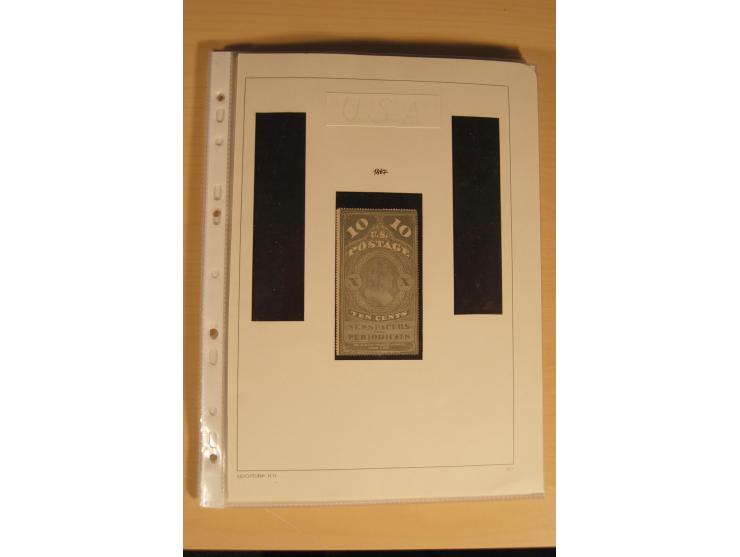 1847/93, gestempelte reichhaltige Sammlung mit Konföderierten Staaten sowie einer ganzen Reihe von zum Teil interessanten Bri